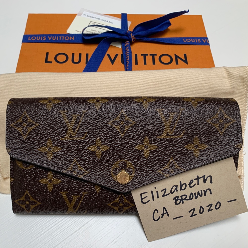 Louis Vuitton Monogram Sarah Wallet Rose Ballerine